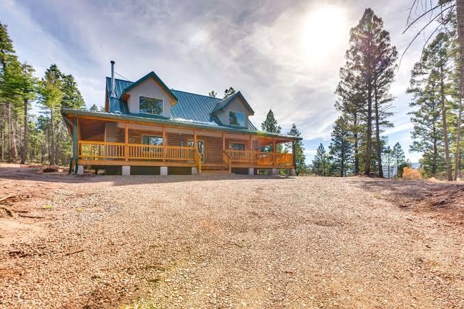 Private Ski-Out Angel Fire Cabin: Wraparound Porch