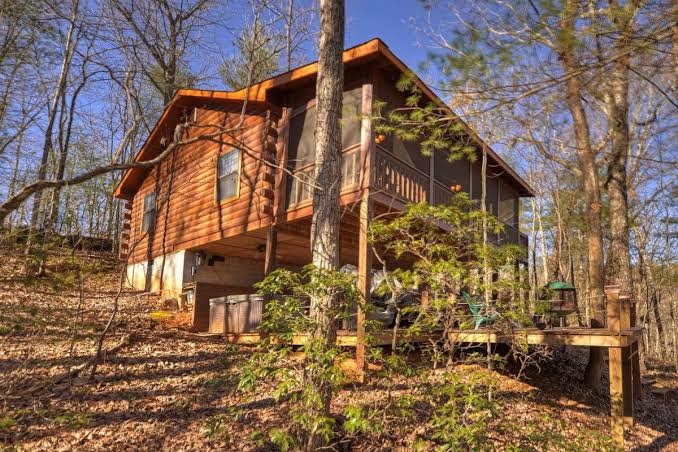 Laughing Hippo is a classic mountain cabin with la, Georgia con Piscina